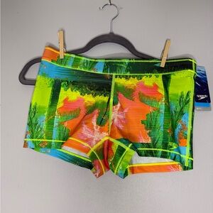 Speedo Neon Tropical Women’s Swim Boyshorts